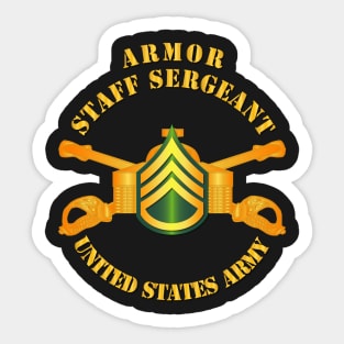 Armor - Enlisted - Staff Sergeant - SSG Sticker